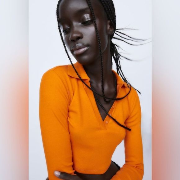 NWT ZARA RIBBED POLO - Picture 5 of 9